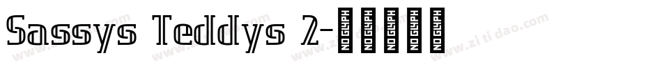 Sassys Teddys 2字体转换
